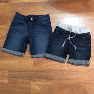 Set of Justice denim jean shorts